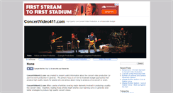 Desktop Screenshot of concertvideo411.com